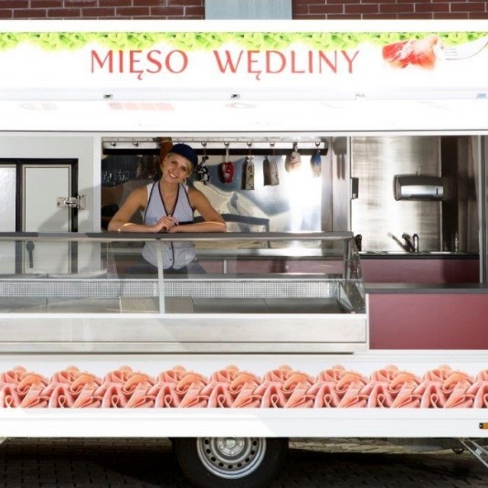 Przyczepa mięsna - Mięso Wędliny - kontenery specjalne