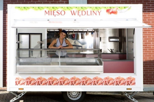 Przyczepa mięsna - Mięso Wędliny - kontenery specjalne