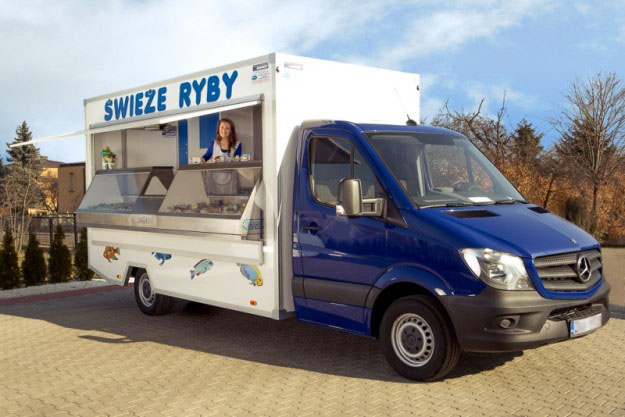 Samochód rybny - Świeże Ryby - zabudowy specjalistyczne