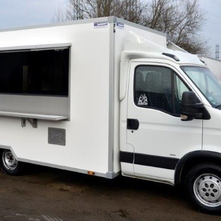 Samochód gastronomiczny - biały - Bannert - nadwozia specjalne