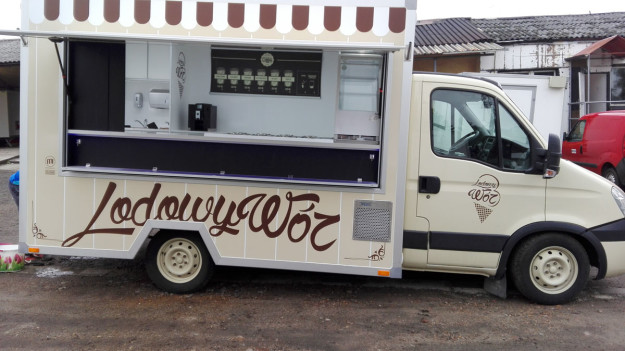 Samochód gastronomiczny - Lodowy wóz - zabudowy specjalistyczne