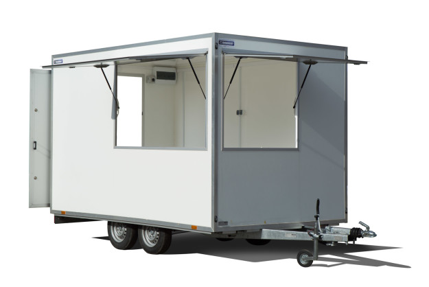 Pusta przyczepa - kontenery specjalne Bannert