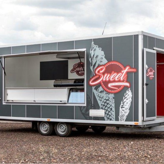 Przyczepa do sprzedaży lodów - kontenery specjalistyczne