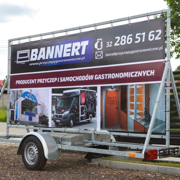 Przyczepa reklamowa - nadwozia specjalne Bannert
