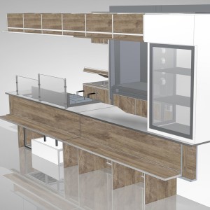 Samochód gastronomiczny do sprzedaży kurczaków