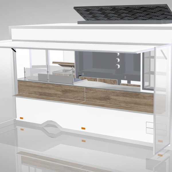 Samochód gastronomiczny do sprzedaży kurczaków