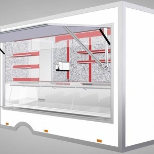 Samochód gastronomiczny do sprzedaży mięsa i wędlin