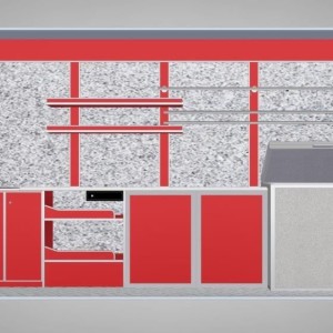 Samochód gastronomiczny do sprzedaży mięsa i wędlin