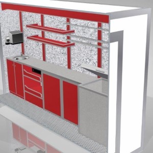 Samochód gastronomiczny do sprzedaży mięsa i wędlin