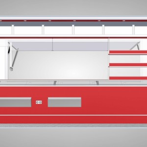 Samochód gastronomiczny do sprzedaży mięsa i wędlin