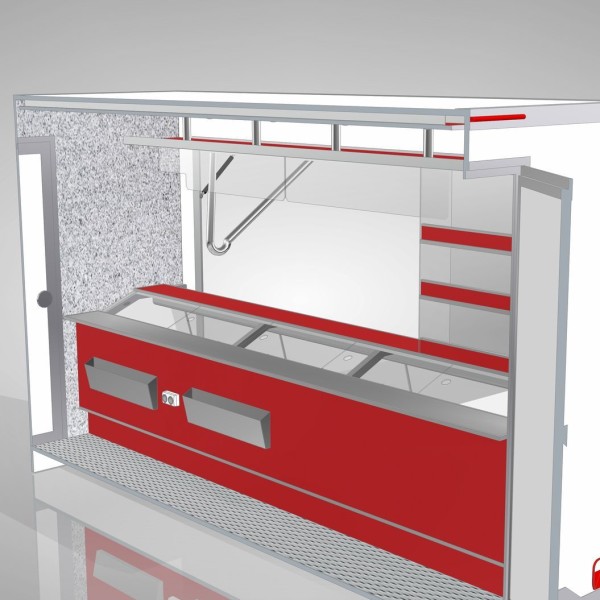 Samochód gastronomiczny do sprzedaży mięsa i wędlin