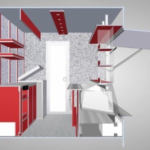 Samochód gastronomiczny do sprzedaży mięsa i wędlin