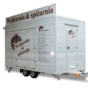 przyczepa gastronomiczna wędzarnia