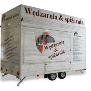 przyczepa gastronomiczna wędzarnia