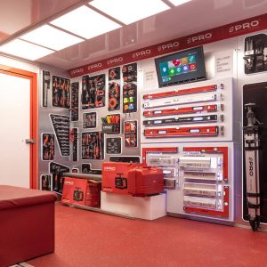 Samochód wystawowy wnętrze