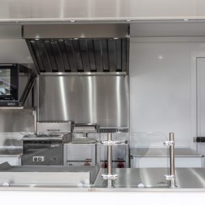 Przyczepa gastronomiczna wnętrze