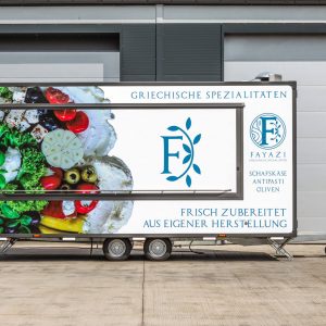 Przyczepa 5,0m z ladą chłodniczą