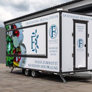 Przyczepa 5,0m z ladą chłodniczą