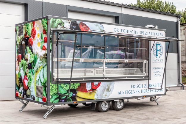 Przyczepa 5,0m z ladą chłodniczą