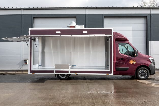 Samochód do sprzedaży fast-food